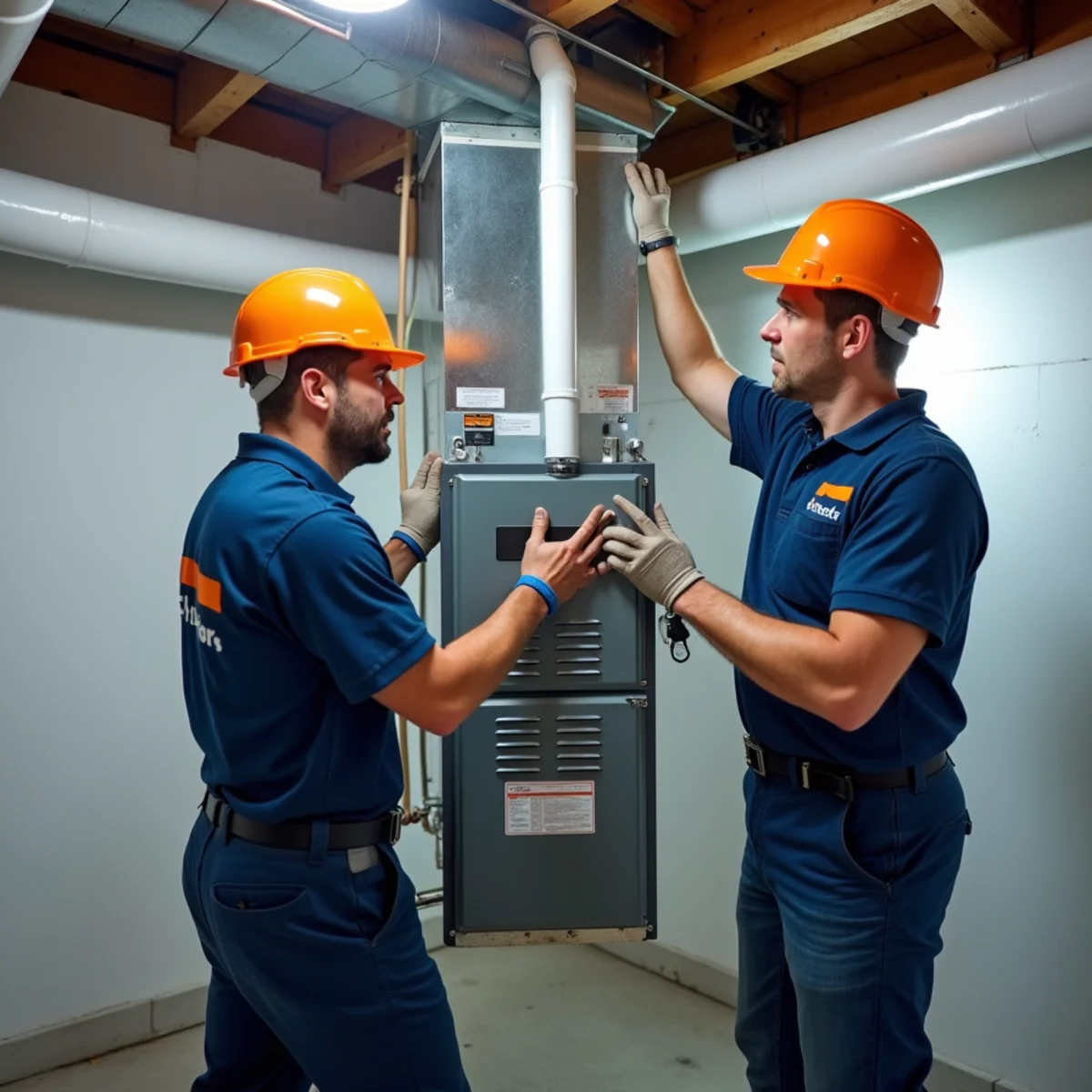 New high-efficiency gas furnace installed by Werth-Aire in a Pittsburgh home