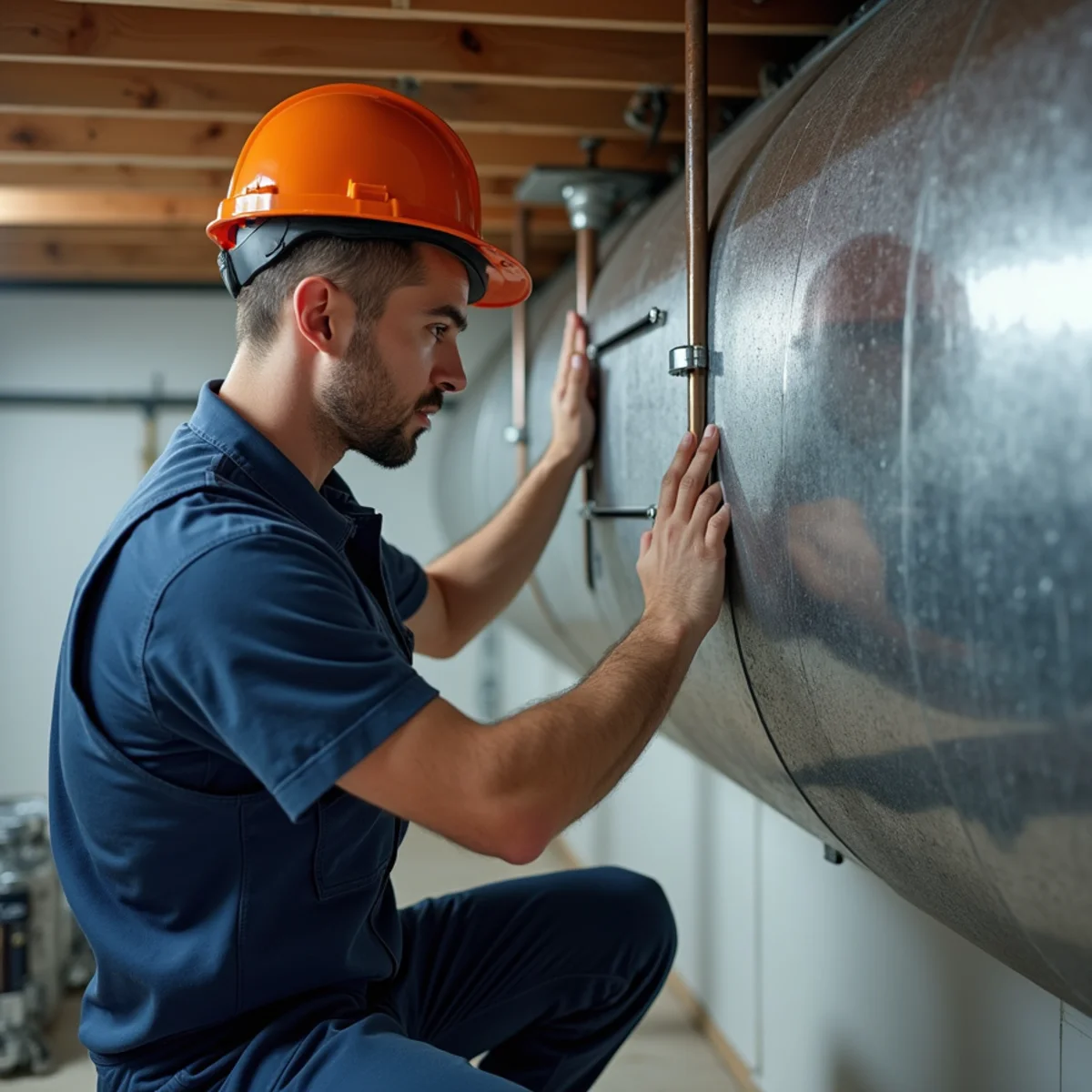 Werth-Aire installing a whole-home air filtration system in a Pittsburgh home