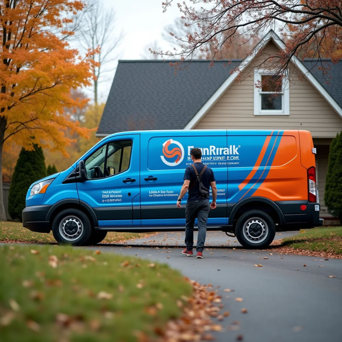 Werth-Aire technician repairing a furnace in a historic Aliquippa, PA home