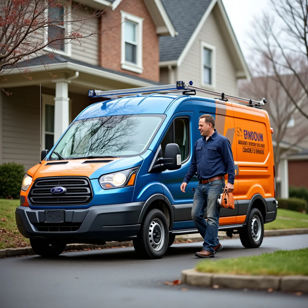 Werth-Aire technician repairing a furnace in a Baldwin, PA home