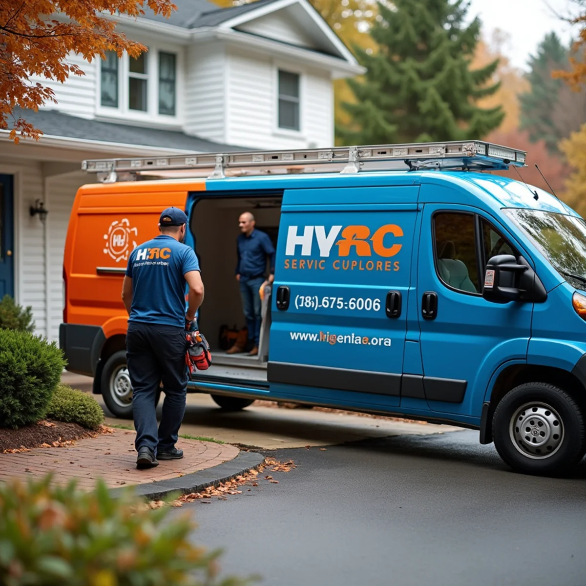Werth-Aire technician repairing a boiler in a compact Brentwood, PA home