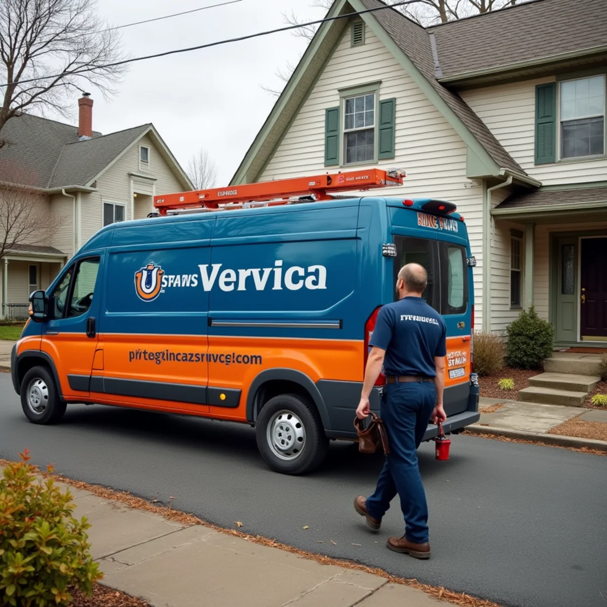 Werth-Aire technician repairing a furnace in a Coraopolis, PA river-borough home