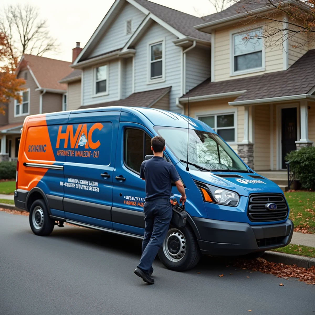 Werth-Aire technician installing a high-efficiency system in a Franklin Park, PA home