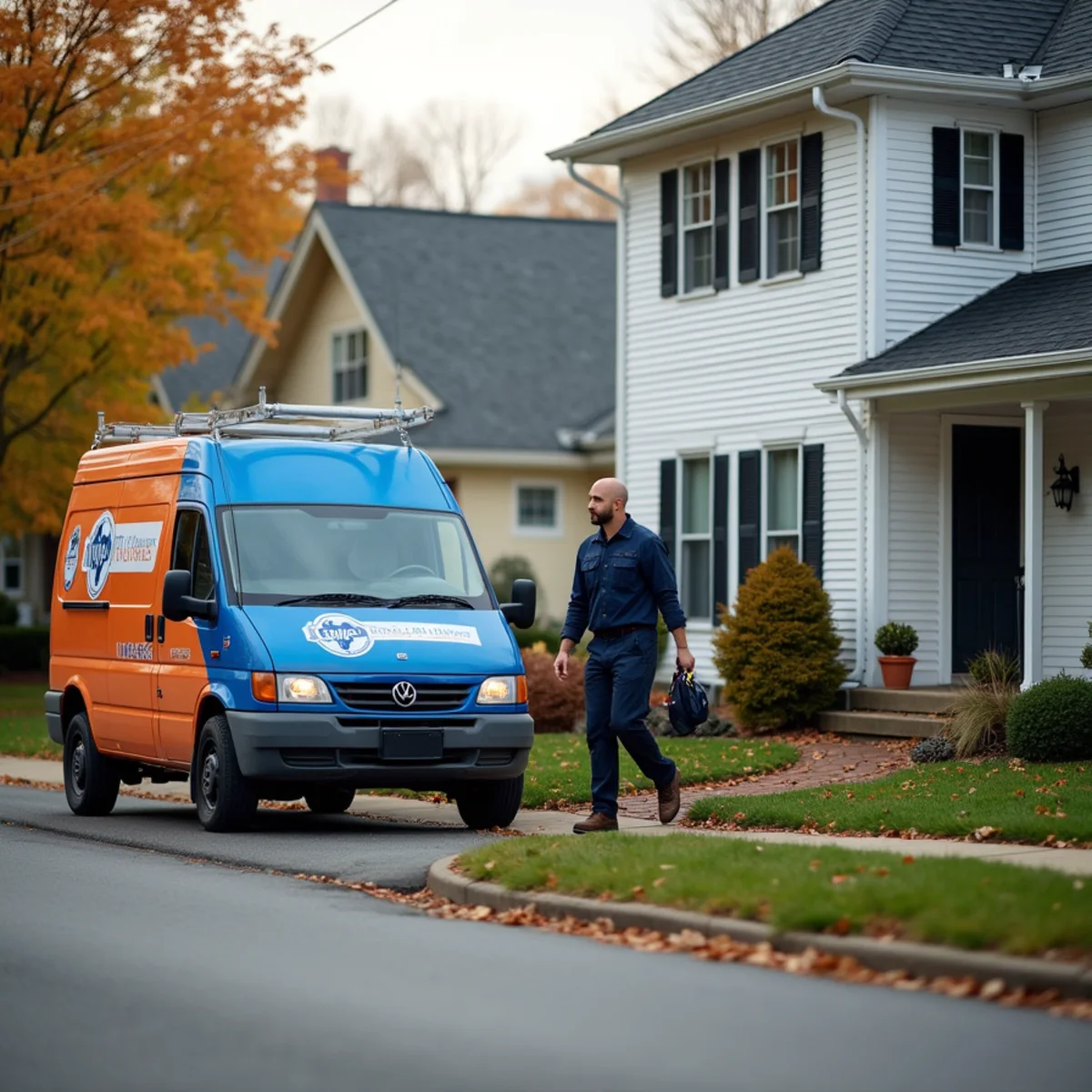 Werth-Aire technician at a Moon Township, PA home near the airport corridor