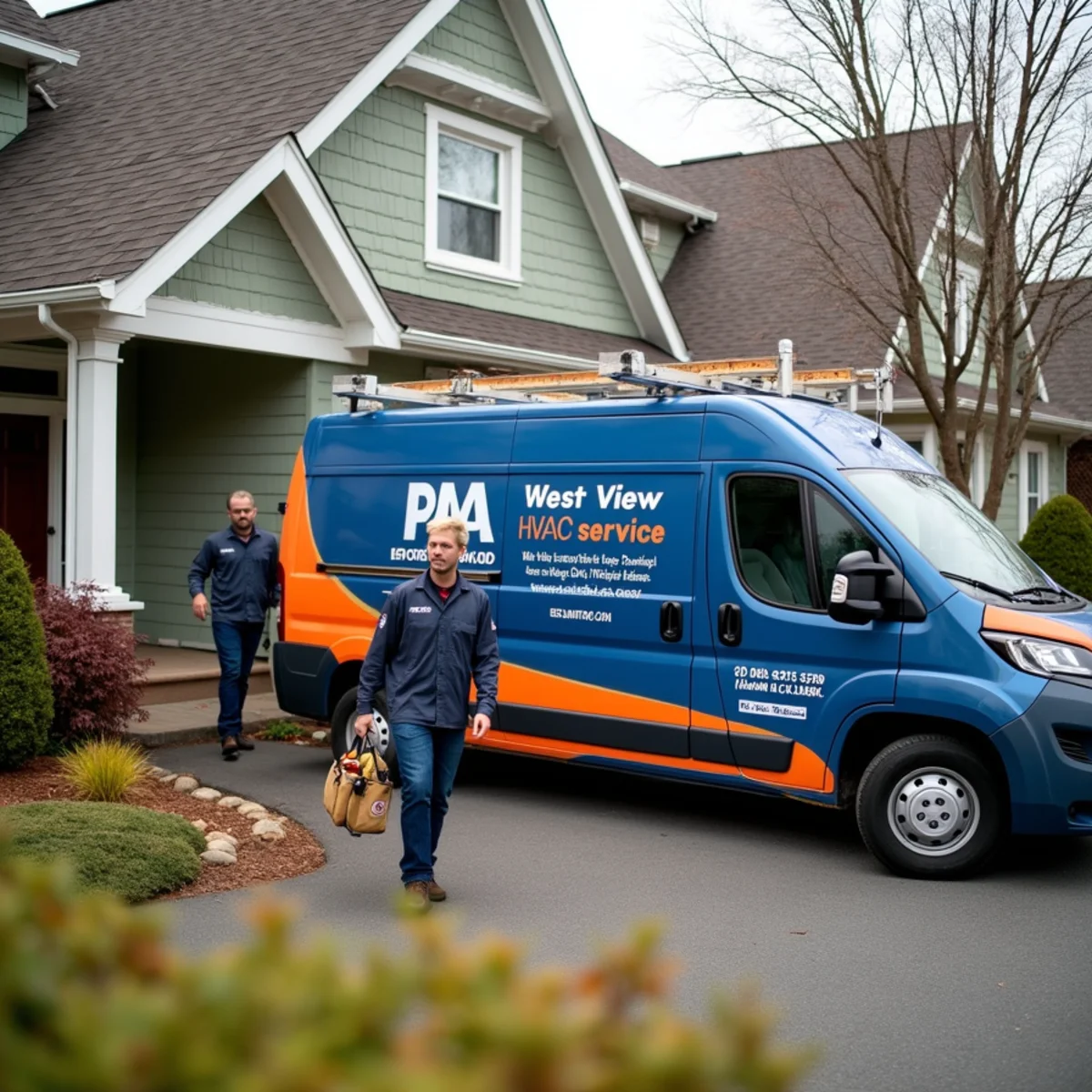 Werth-Aire technician repairing a boiler in a West View, PA borough home