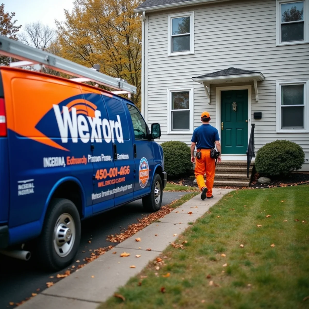 Werth-Aire technician servicing a zoned HVAC system in a Wexford, PA home